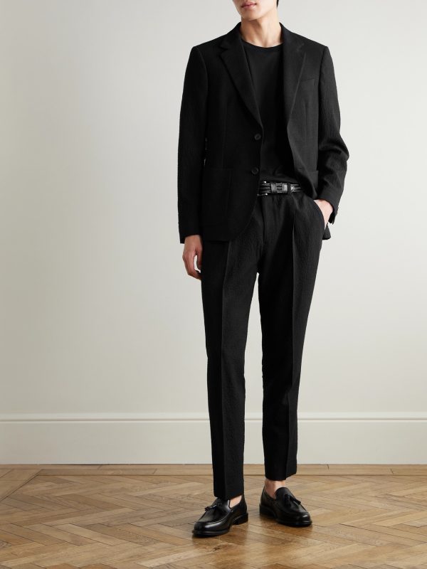 Wool-Blend Seersucker Suit Jacket - OU Wool-Blend Seersucker Suit Jacket - OU