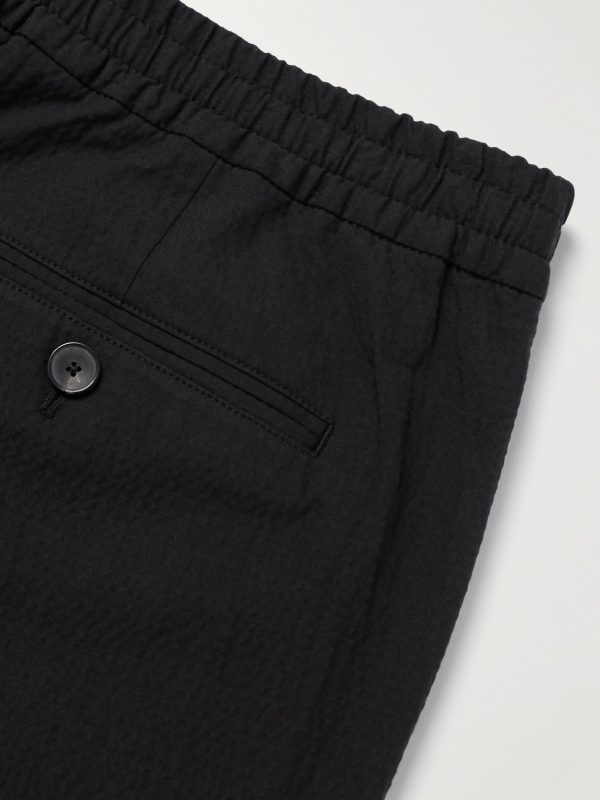 James Tapered Stretch-Cotton Seersucker Suit Trousers - CU