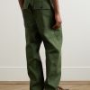 Fatigue Wide-Leg Cotton-Blend Ripstop Trousers - BK Fatigue Wide-Leg Cotton-Blend Ripstop Trousers - BK