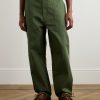 Fatigue Wide-Leg Cotton-Blend Ripstop Trousers - FR Fatigue Wide-Leg Cotton-Blend Ripstop Trousers - FR