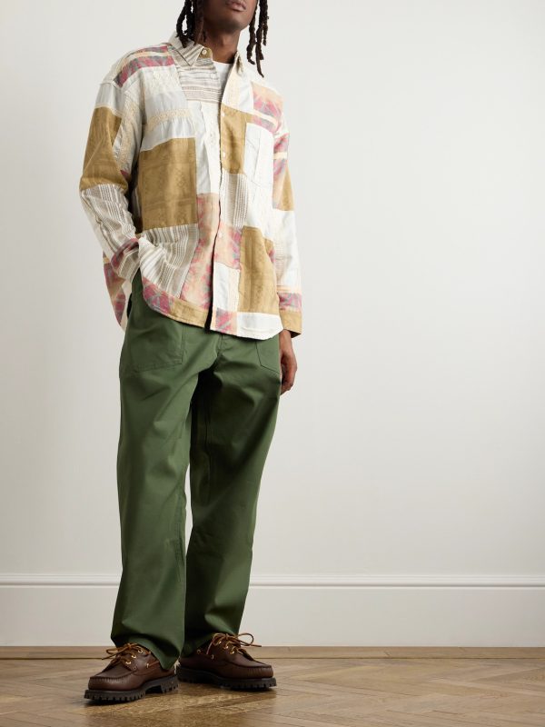 Fatigue Wide-Leg Cotton-Blend Ripstop Trousers - OU Fatigue Wide-Leg Cotton-Blend Ripstop Trousers - OU