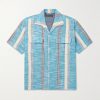 50s Milano Camp-Collar Cotton-Jacquard Shirt 50s Milano Camp-Collar Cotton-Jacquard Shirt