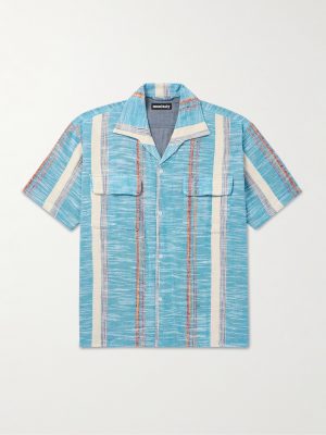 50s Milano Camp-Collar Cotton-Jacquard Shirt 50s Milano Camp-Collar Cotton-Jacquard Shirt