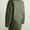Convertible-Collar Cotton-Blend Ripstop Jacket - BK Convertible-Collar Cotton-Blend Ripstop Jacket - BK