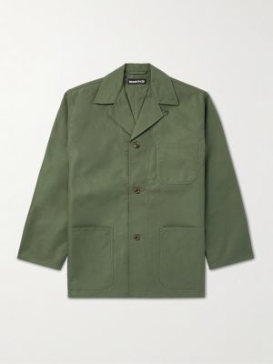 Convertible-Collar Cotton-Blend Ripstop Jacket Convertible-Collar Cotton-Blend Ripstop Jacket