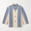 Convertible-Collar Cotton-Jacquard Jacket Convertible-Collar Cotton-Jacquard Jacket
