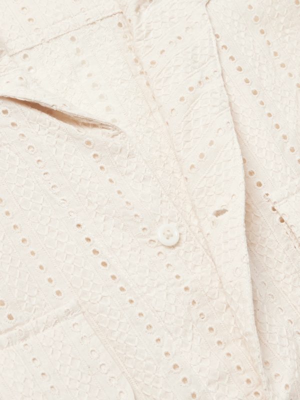 Milano Hakoba Broderie Anglaise Cotton Shirt - CU