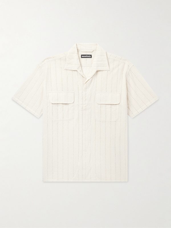 Milano Hakoba Broderie Anglaise Cotton Shirt
