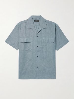 50s Milano Camp-Collar Cotton Oxford Shirt 50s Milano Camp-Collar Cotton Oxford Shirt