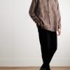 Garson Checked Cotton-Flannel Shirt - OU Garson Checked Cotton-Flannel Shirt - OU