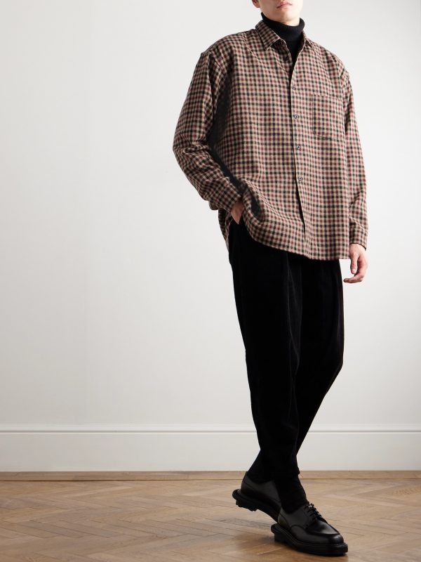 Garson Checked Cotton-Flannel Shirt - OU Garson Checked Cotton-Flannel Shirt - OU