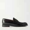 New Classic Flex Glossed-Leather Penny Loafers