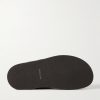 Milford Leather-Trimmed Suede Sandals - E1