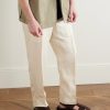 Milford Leather-Trimmed Suede Sandals - OU