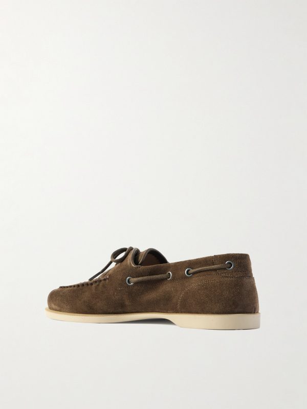 Foil Suede Boat Shoes - BK Foil Suede Boat Shoes - BK