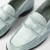 Bath Leather-Trimmed Suede Loafers - CU