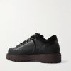 Cornaro Gomma Rubber and Suede-Trimmed Leather Sneakers - BK
