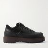Cornaro Gomma Rubber and Suede-Trimmed Leather Sneakers
