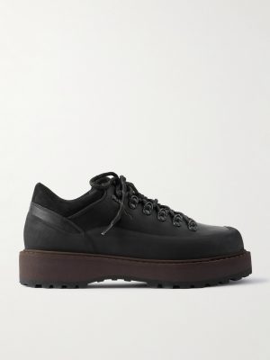 Cornaro Gomma Rubber and Suede-Trimmed Leather Sneakers