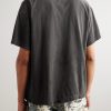 + Neighborhood Distressed Paint-Splattered Printed Cotton-Jersey T-Shirt - BK + Neighborhood Distressed Paint-Splattered Printed Cotton-Jersey T-Shirt - BK
