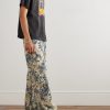 + Neighborhood Distressed Paint-Splattered Printed Cotton-Jersey T-Shirt - OU + Neighborhood Distressed Paint-Splattered Printed Cotton-Jersey T-Shirt - OU