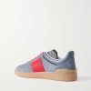 Upvillage Leather-Trimmed Suede Sneakers - BK Upvillage Leather-Trimmed Suede Sneakers - BK
