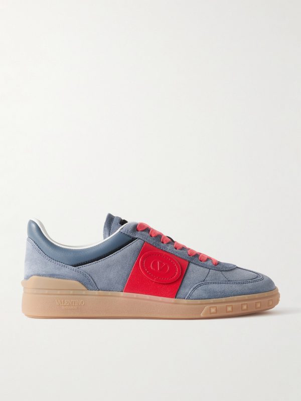 Upvillage Leather-Trimmed Suede Sneakers Upvillage Leather-Trimmed Suede Sneakers