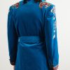 Belted Sequin-Embellished Cotton-Velvet Jacket - BK