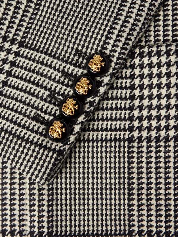 Prince of Wales Checked Wool Suit Jacket - CU Prince of Wales Checked Wool Suit Jacket - CU