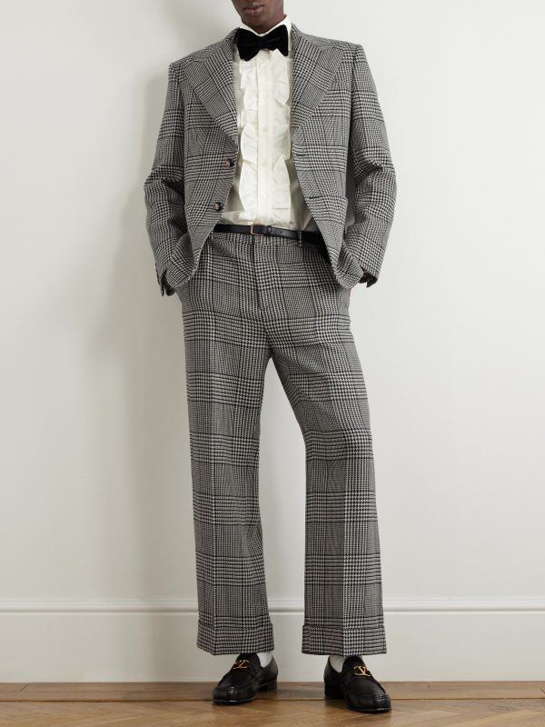 Prince of Wales Checked Wool Suit Jacket - OU Prince of Wales Checked Wool Suit Jacket - OU
