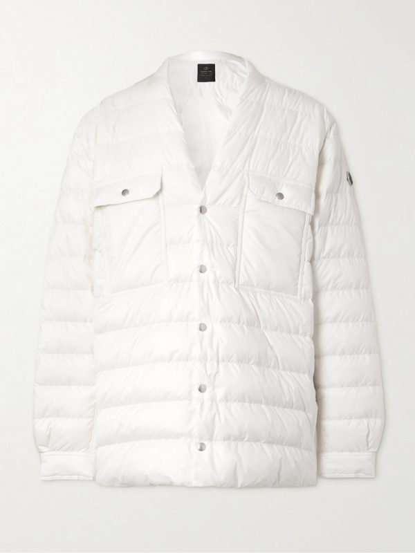 + Moncler Logo-Appliquéd Quilted Shell Down Jacket + Moncler Logo-Appliquéd Quilted Shell Down Jacket