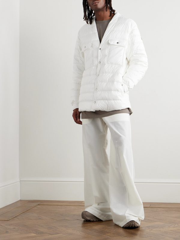 + Moncler Logo-Appliquéd Quilted Shell Down Jacket - OU + Moncler Logo-Appliquéd Quilted Shell Down Jacket - OU