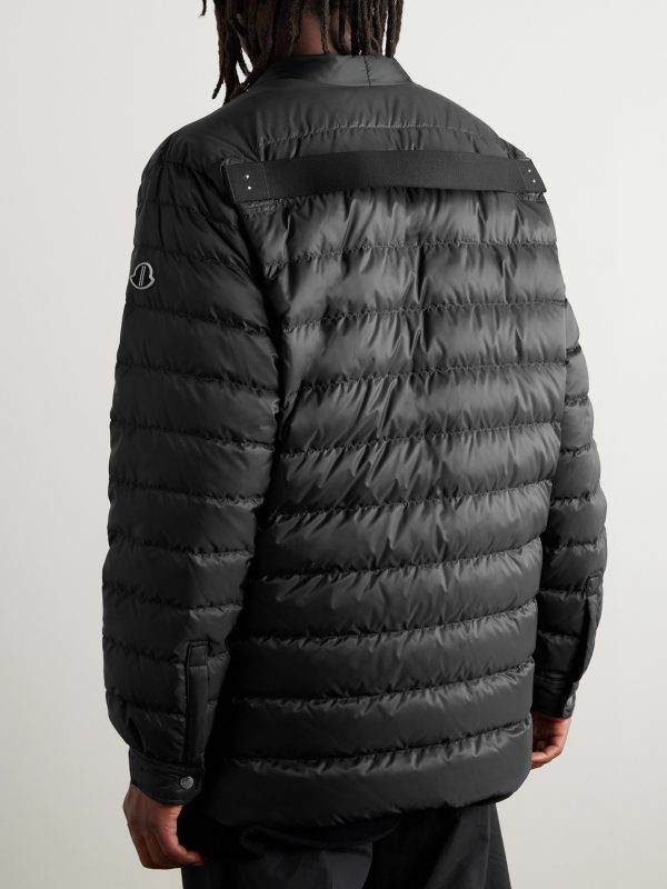 + Moncler Logo-Appliquéd Quilted Shell Down Jacket - BK + Moncler Logo-Appliquéd Quilted Shell Down Jacket - BK