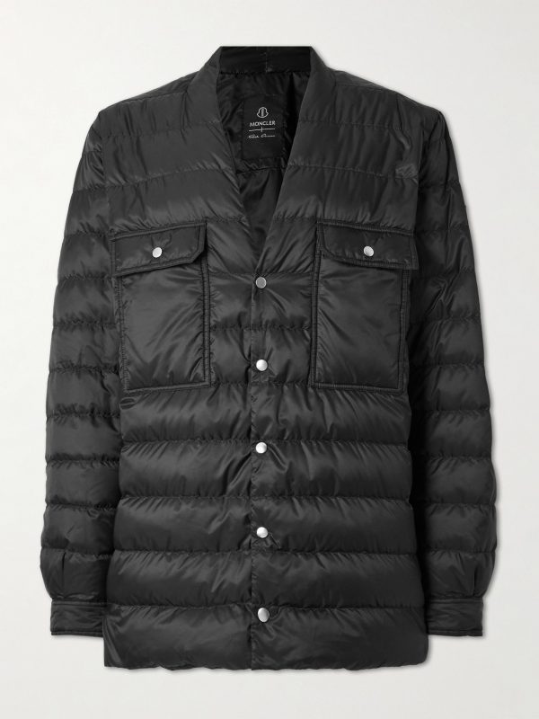 + Moncler Logo-Appliquéd Quilted Shell Down Jacket + Moncler Logo-Appliquéd Quilted Shell Down Jacket