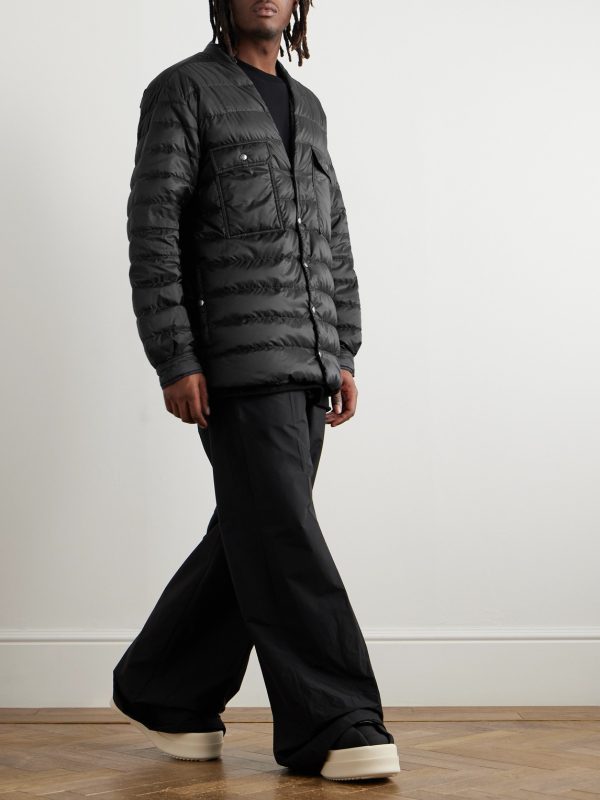 + Moncler Logo-Appliquéd Quilted Shell Down Jacket - OU + Moncler Logo-Appliquéd Quilted Shell Down Jacket - OU