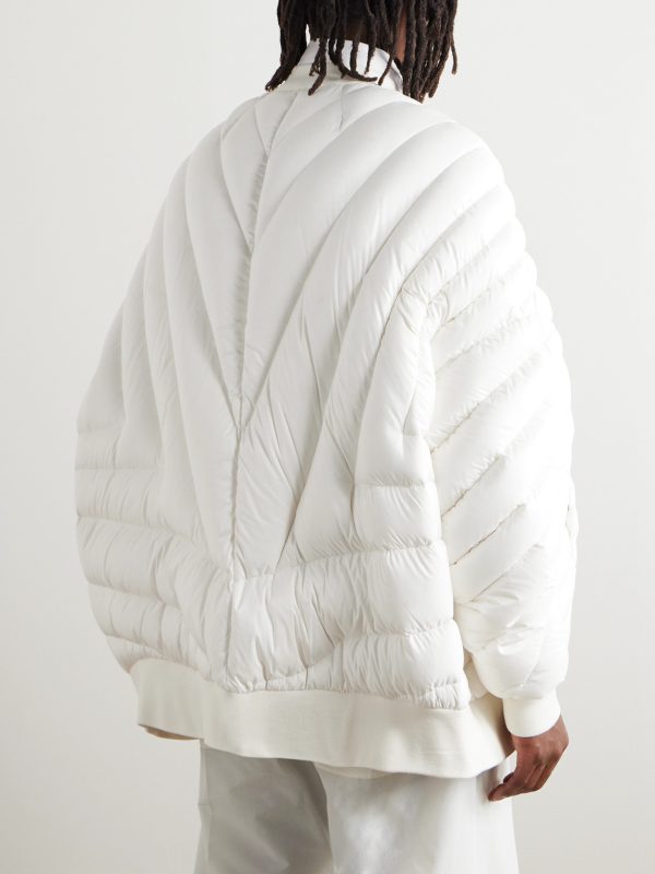 + Moncler Oversized Padded Quilted Shell Bomber Jacket - BK