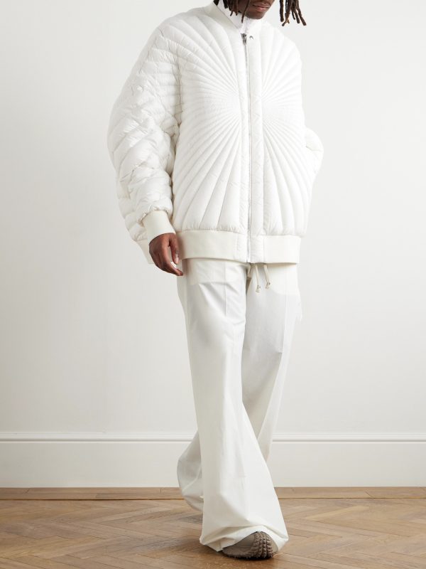 + Moncler Oversized Padded Quilted Shell Bomber Jacket - OU
