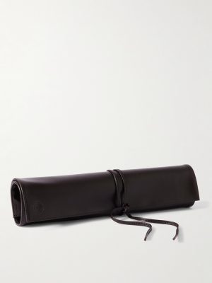 + WM Brown Textured Vegan Leather Knife Roll + WM Brown Textured Vegan Leather Knife Roll