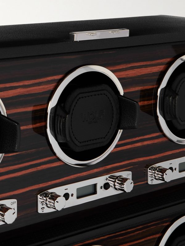 Roadster Full-Grain Vegan Leather Six-Piece Watch Winder - CU