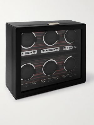 Roadster Full-Grain Vegan Leather Six-Piece Watch Winder Roadster Full-Grain Vegan Leather Six-Piece Watch Winder