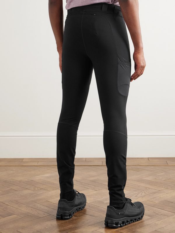 Cargo Compression Panelled Stretch-Jersey Running Tights - BK Cargo Compression Panelled Stretch-Jersey Running Tights - BK