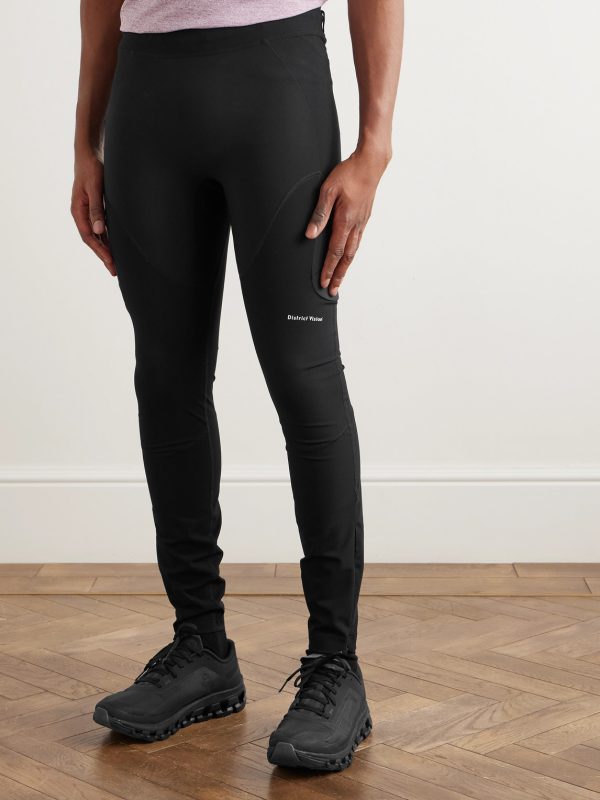 Cargo Compression Panelled Stretch-Jersey Running Tights - FR Cargo Compression Panelled Stretch-Jersey Running Tights - FR
