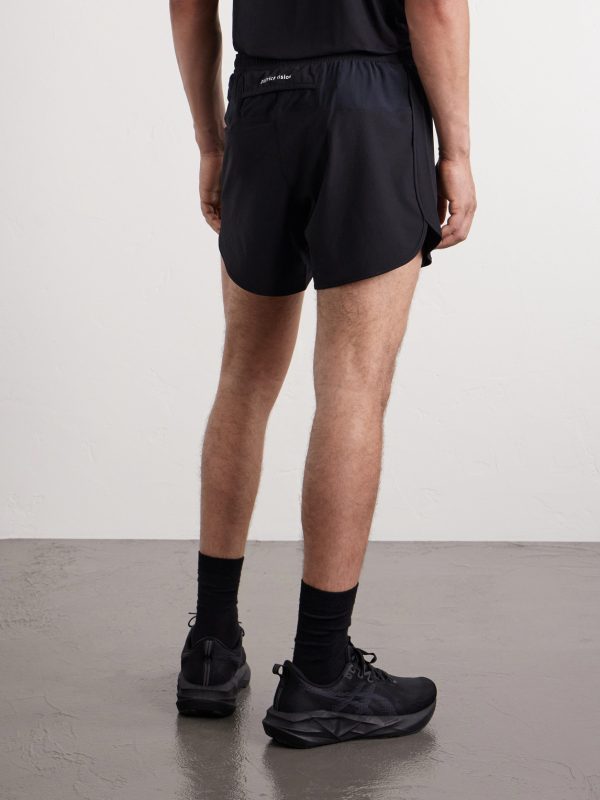Straight-Leg Logo-Print 5" Stretch-Jersey Running Shorts - BK
