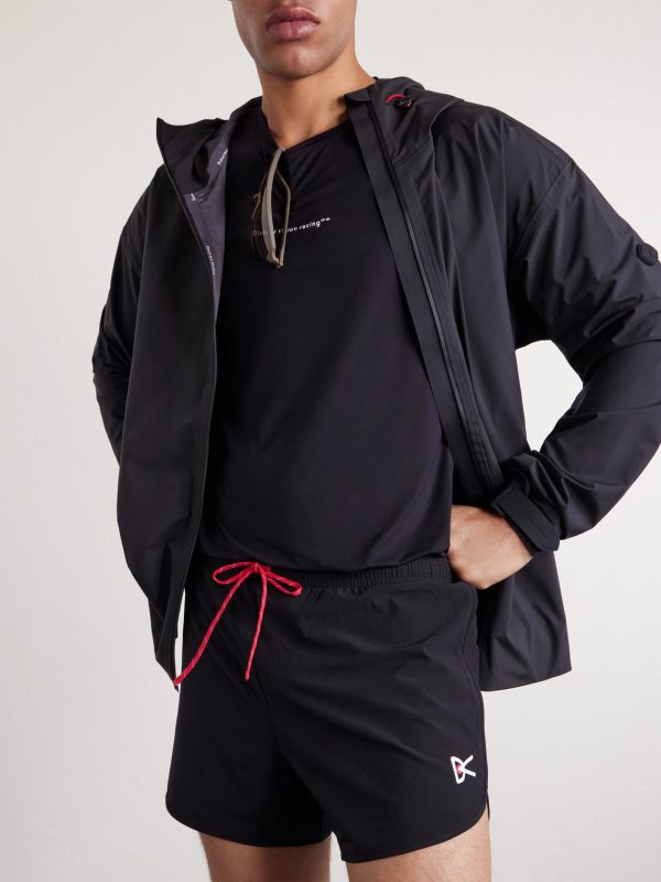 Straight-Leg Logo-Print 5" Stretch-Jersey Running Shorts - CU