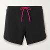 Straight-Leg Logo-Print 5" Stretch-Jersey Running Shorts
