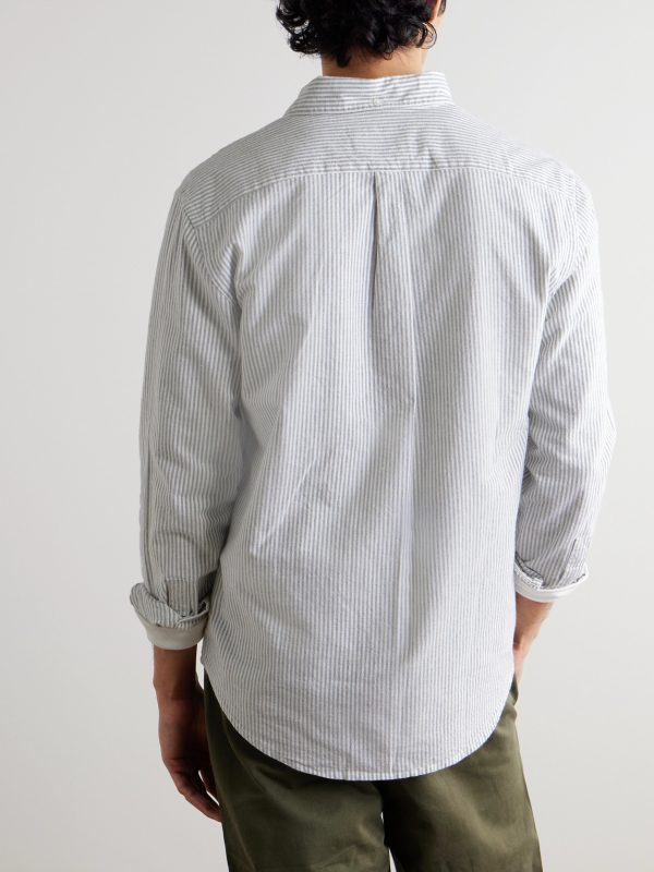 Button-Down Collar Brushed-Cotton Oxford Shirt - BK
