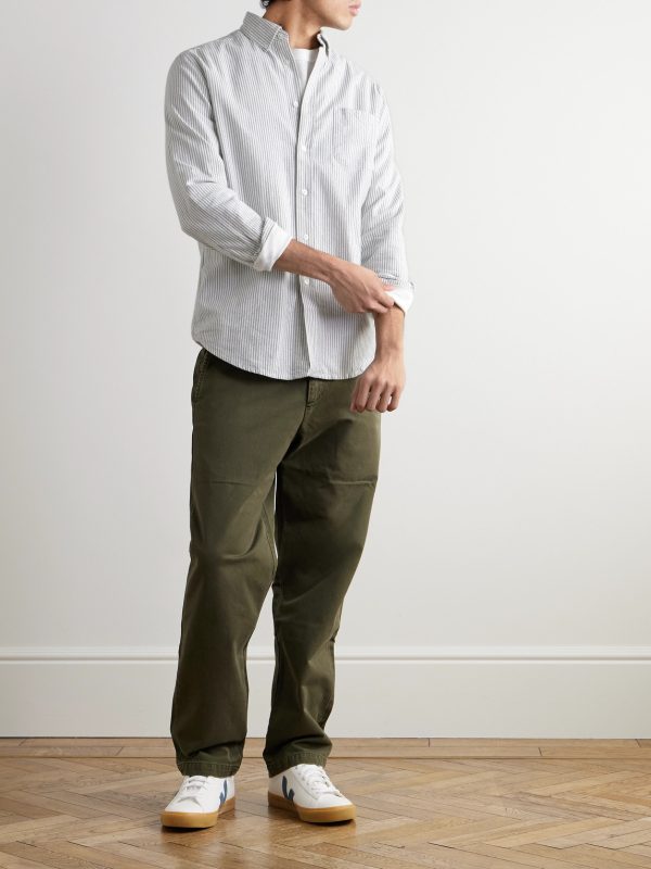Button-Down Collar Brushed-Cotton Oxford Shirt - OU