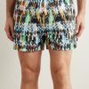 Straight-Leg Mid-Length Printed Swim Shorts - OU