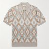 Slim-Fit Silk and Cotton-Blend Polo Shirt Slim-Fit Silk and Cotton-Blend Polo Shirt