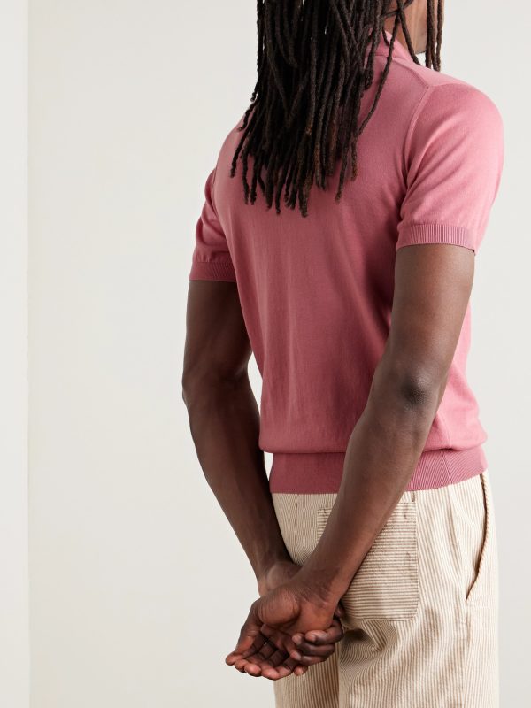 Slim-Fit Cotton Polo Shirt - BK Slim-Fit Cotton Polo Shirt - BK